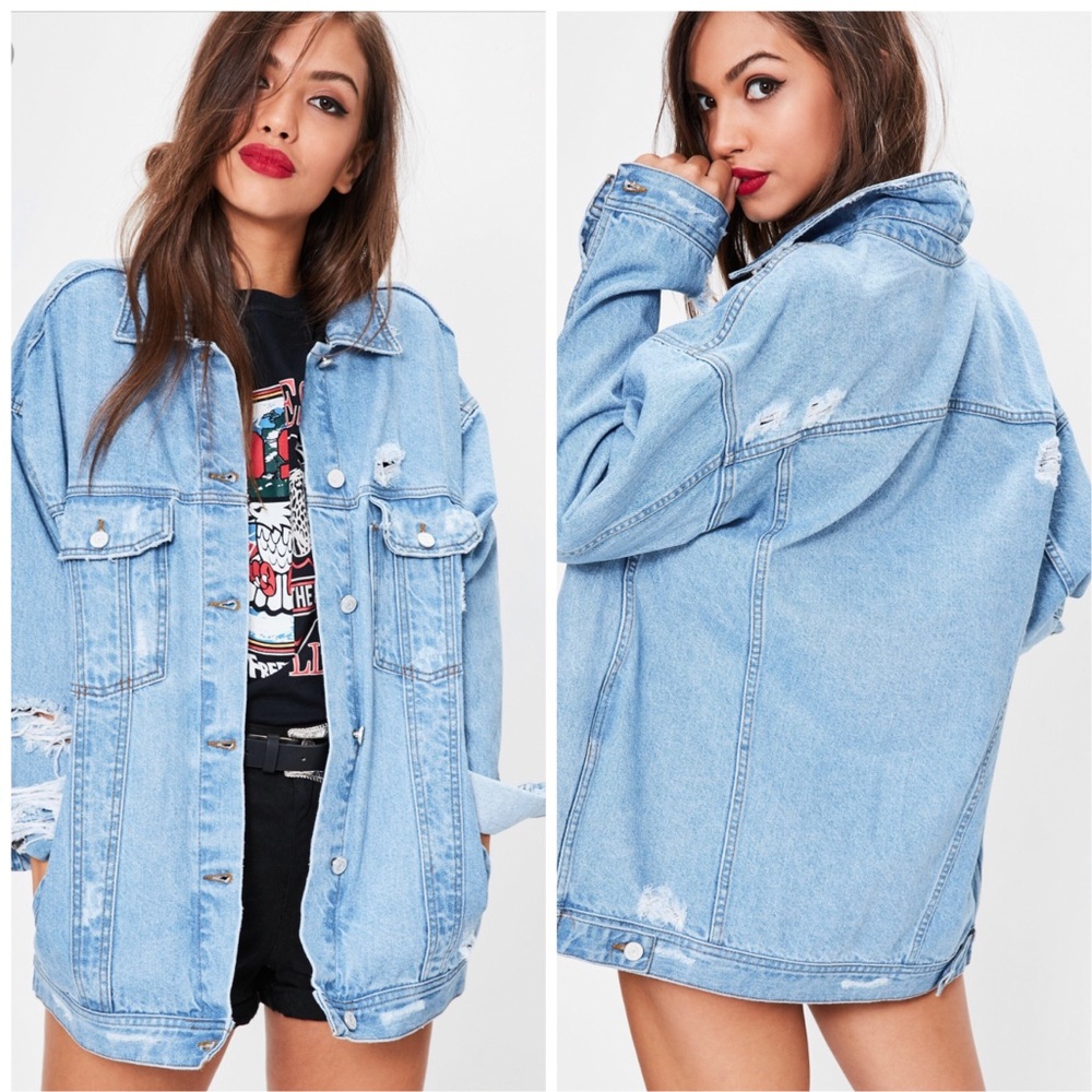 Missguided Oversized Boyfriend Denim Jacket